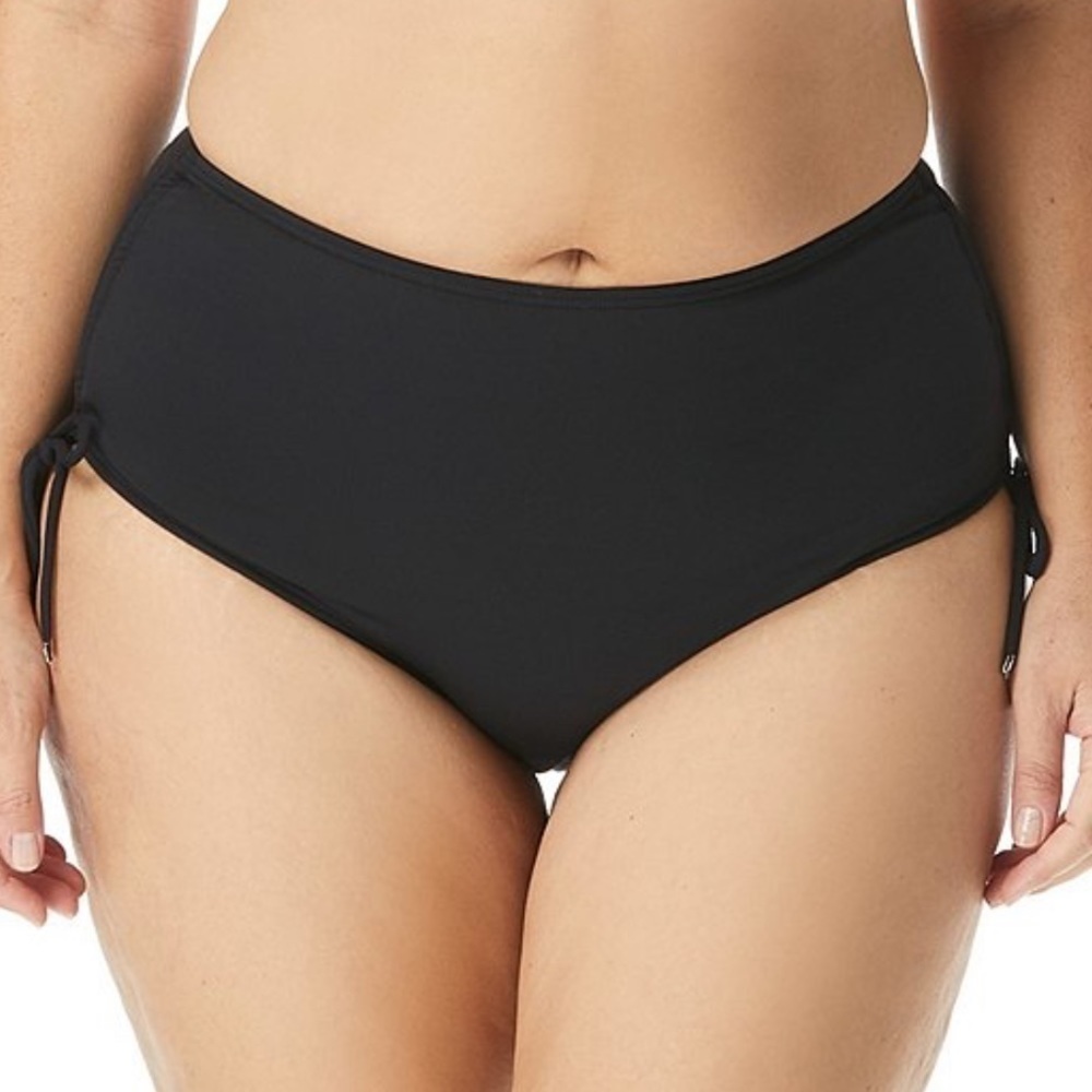 Michael Michael Kors Hipster Shirred Swim Bottoms